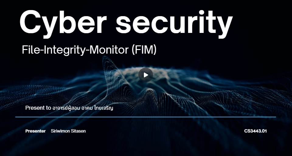 CS3443: File Integrity Monitor
